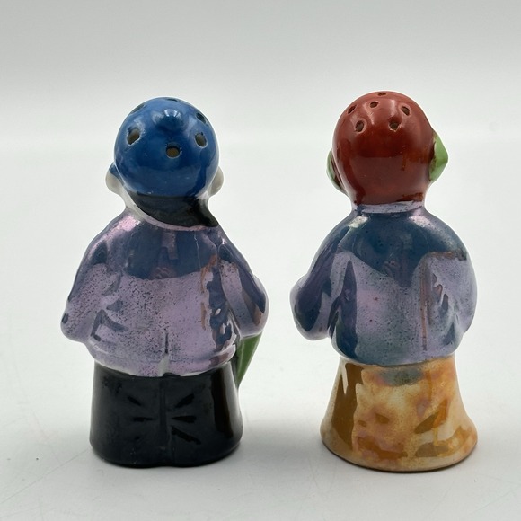 Vintage Japan Hand Painted Asian Couple Salt & Pepper Shakers‎ - Picture 4 of 8